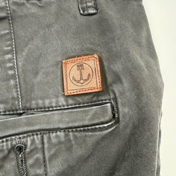 Iron & Resin Pants Mens 33 Chino Workwear Straight Leg Twill USA Black Wash - Picture 4 of 6